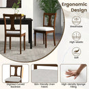 Set of 2 Kitchen Dining Chair with Linen Fabric and Storage Space by LJGDeals