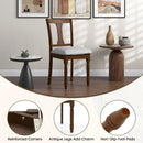 Set of 2 Kitchen Dining Chair with Linen Fabric and Storage Space by LJGDeals