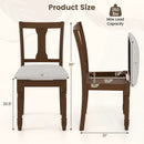 Set of 2 Kitchen Dining Chair with Linen Fabric and Storage Space by LJGDeals