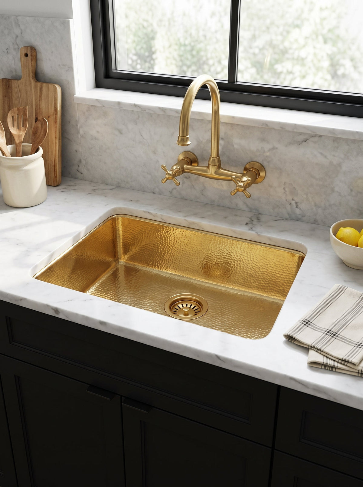 Kitchen Hammered Brass Bar Sink, photo 2 of 8