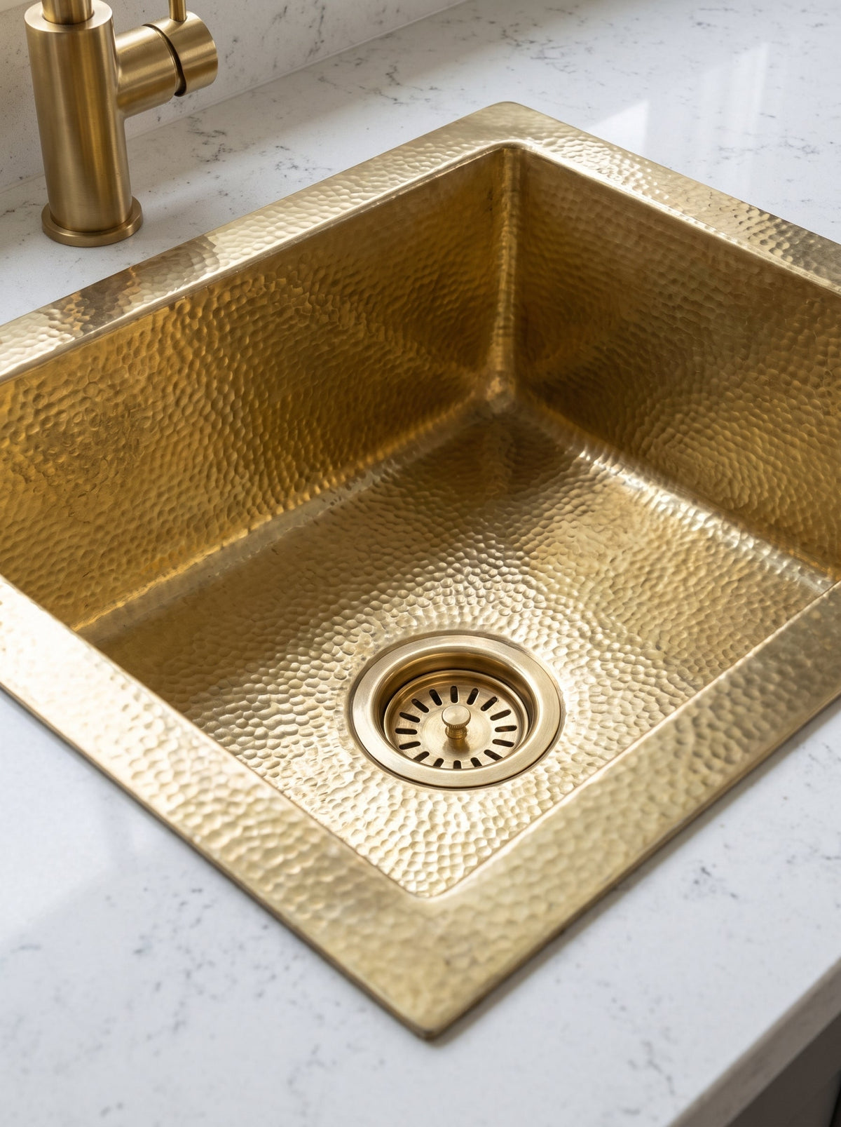 Kitchen Hammered Brass Bar Sink, photo 5 of 8