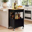 Rolling Kitchen Island Cart with Drawer and Side Hooks by LJGDeals