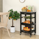 Kitchen Island Cart with Stainless Steel Tabletop and Basket by LJGDeals