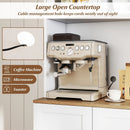 Kitchen Pantry Cabinet 67 Inch Freestanding Tall Cupboard with Microwave Shelf-White by LJGDeals