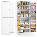 Kitchen Pantry Cabinet 65.5 Inch Freestanding Tall Buffet Cupboard by DirectDeals