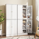 Kitchen Pantry Cabinet 65.5 Inch Freestanding Tall Buffet Cupboard by DirectDeals