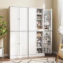 Kitchen Pantry Cabinet 65.5 Inch Freestanding Tall Buffet Cupboard by LJGDeals