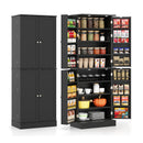 Kitchen Pantry Cabinet 65.5 Inch Freestanding Tall Buffet Cupboard by DirectDeals
