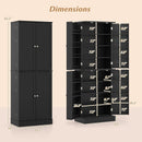 Kitchen Pantry Cabinet 65.5 Inch Freestanding Tall Buffet Cupboard by LJGDeals