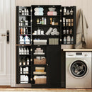 Kitchen Pantry Cabinet 65.5 Inch Freestanding Tall Buffet Cupboard by LJGDeals