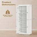 Kitchen Pantry Cabinet with 2 Adjustable Shelves and Anti-Tipping Kits for Living Room by LJGDeals