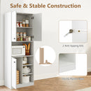 Kitchen Pantry Storage Cabinet with Microwave Stand and Open Shelves by DirectDeals