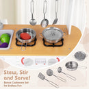 Toddler Pretend Play Kitchen Toy with Stove for 3+ Boys and Girls-White by LJGDeals