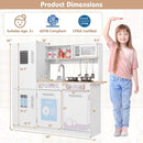 Toddler Pretend Play Kitchen Toy with Stove for 3+ Boys and Girls-White by LJGDeals