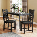 Kitchen Side Dining Chair Set of 2 with Rubber Wood Frame by LJGDeals