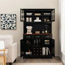 Wood Buffet Hutch Cabinet with 3 Large Drawers by LJGDeals