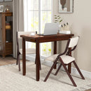 Kitchen Table Set for 2 Expandable Dining Table with 2 Upholstered Folding Chairs by LJGDeals