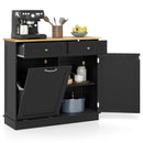 Kitchen Tilt Out Trash Cabinet with 2 Drawers and Adjustable Shelf by LJGDeals