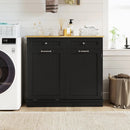 Kitchen Tilt Out Trash Cabinet with 2 Drawers and Adjustable Shelf by LJGDeals