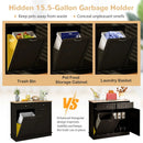 Kitchen Tilt Out Trash Cabinet with 2 Drawers and Adjustable Shelf by LJGDeals