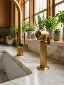 Kitchen Unlacquered Brass Hand Sprayer by Palmeraies