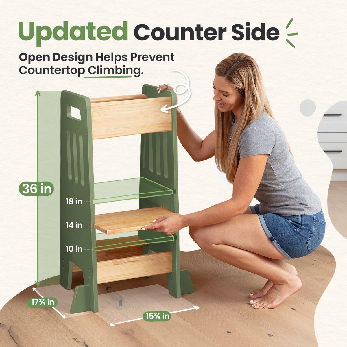 Standing Toddler Tower with Sliding Safety Door, photo 27 of 40