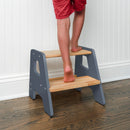 2-Step Wooden Stool for Kids