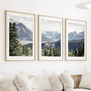 Kluane National Park Wilderness Nature Triptych. Mountains Prints by Wall Art Set
