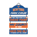 New York Knicks Wooden Man Cave Dangle Sign by Dynasty Sports & Framing