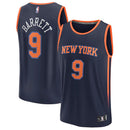 RJ Barrett New York Knicks Fast Break Replica Jersey - Statement Edition - Navy by Dynasty Sports & Framing