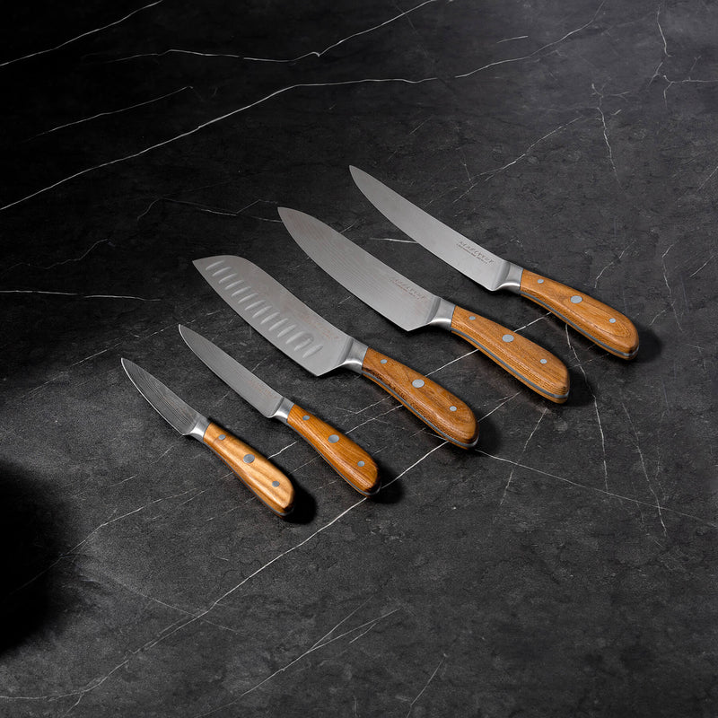 Damascus 5-Piece Knife Set, photo 3 of 3