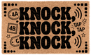 Knock, Knock, Knock Coir Mat