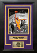 Kobe Bryant Spotlight Dunk Los Angeles Lakers 8" x 10" Framed Photo with Engraved Autograph by Dynasty Sports & Framing