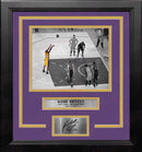Kobe Bryant's Last Career Shot Los Angeles Lakers Framed Basketball Photo with Engraved Autograph by Dynasty Sports & Framing