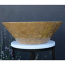 HANDCRAFTED NOCE BROWN TRAVERTINE SINK