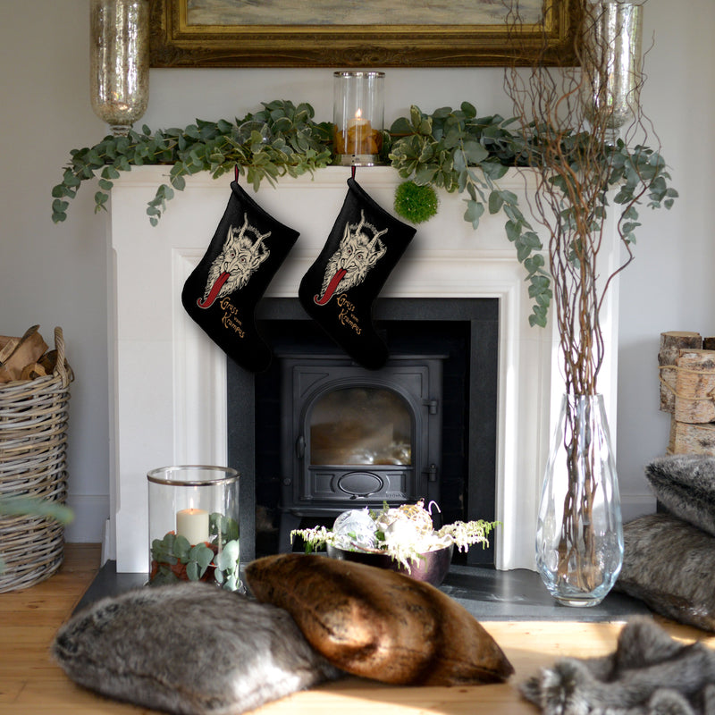 "Gruss vom Krampus" (Greetings from Krampus) Holiday Stocking