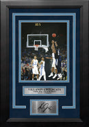 Kris Jenkins Villanova Wildcats Finals Buzzer Beater Framed Vertical Photo with Engraved Autograph by Dynasty Sports & Framing