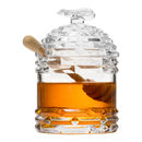 Bee Honey Jar By 5 H Glass Honey Pot With Dipper And Lid Cover For Home Kitchen Hone by The Wine Savant