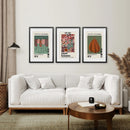 Contemporary Yayoi Kusama Retro Wall Art Decor by Wall Art Set