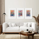 Colorful Yayoi Kusama 3 Piece Wall Art Prints by Wall Art Set