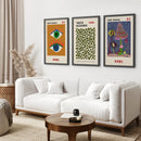 Yayoi Kusama Exhibition Wall Art Set of 3 Prints by Wall Art Set