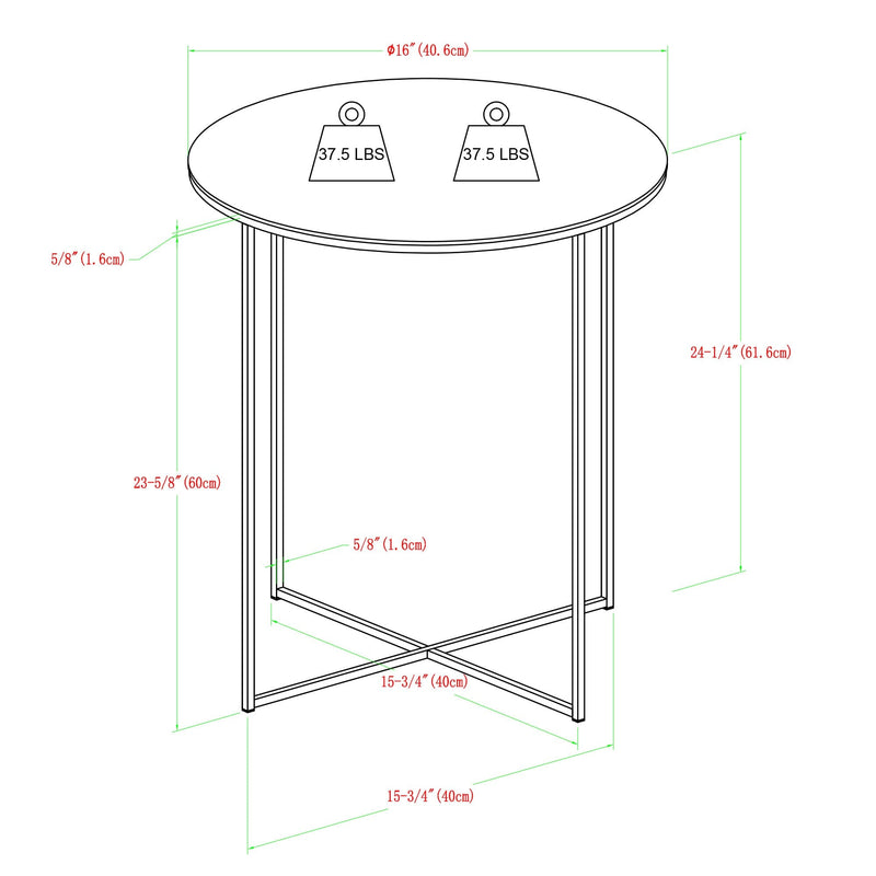 Alissa Side Table Set of 2