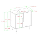 Addison Modern Color Pop Accent Cabinet