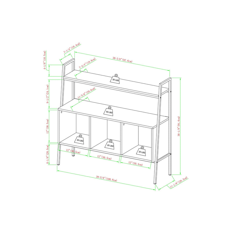 Arlo 40" 3 Cube Storage Shelf
