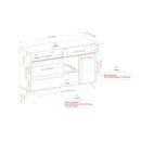 Beckett 52" Contemporary Storage  Buffet Sideboard & TV Stand