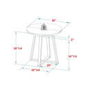 Durango Distressed Wood Round Table