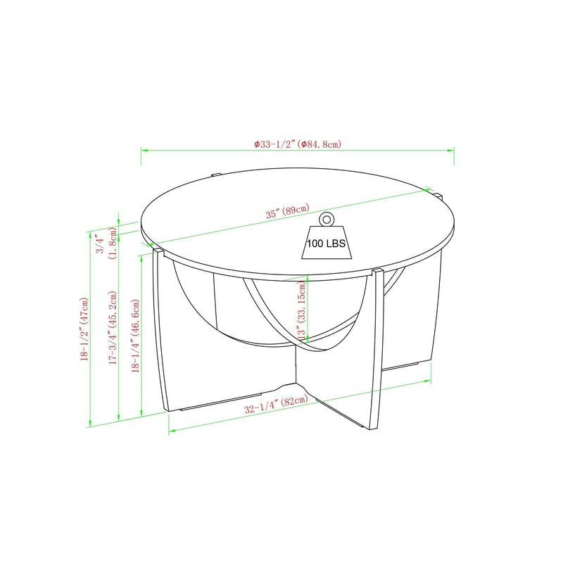 Luna Round Coffee Table