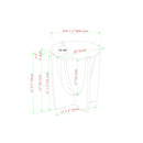 Luna 19" Round Side Table with Open Crossed Arch Base