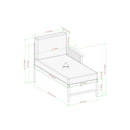 Midland Modern Solid Wood 3-Piece Outdoor Sectional Set