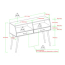 44" Contemporary 2-Drawer Entry Table
